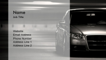 Automotive & Transportation Business Card 100