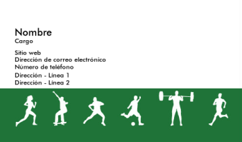 Deportes y fitness Tarjeta Profesional 2