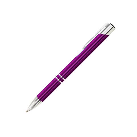 金属激光雕刻笔 - 紫色光滑