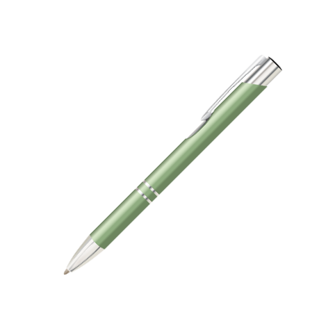 Bolígrafos de metal grabados con láser - Verde Mate
