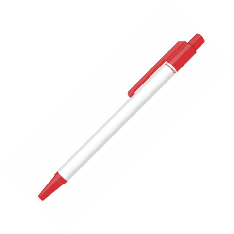 Antimicrobial Click Ballpoint Pens - Red