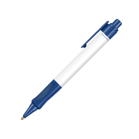 Antimikrobielle Kugelschreiber mit Komfortgriff - Navy blau