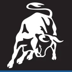 Black and white Lamborghini logo