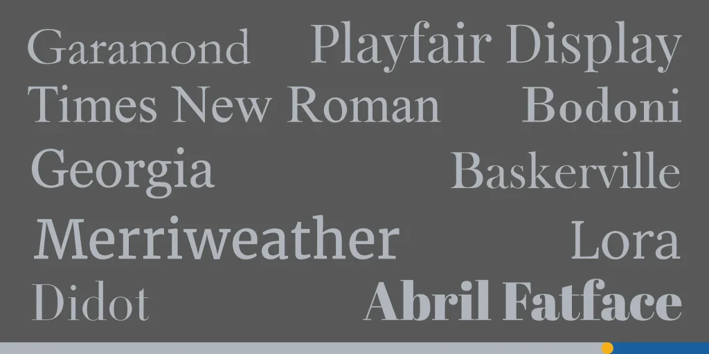 Best serif fonts in 2025