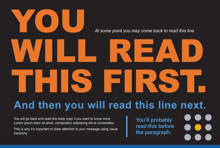 Visual Hierarchy infographic