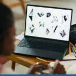 Designing Object Patterns on Black Laptop at Wooden Desk Stock Photo, ft. laptop & laptop screen - Envato