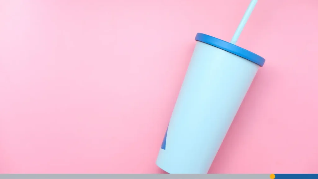 Stadium cup on a pink background