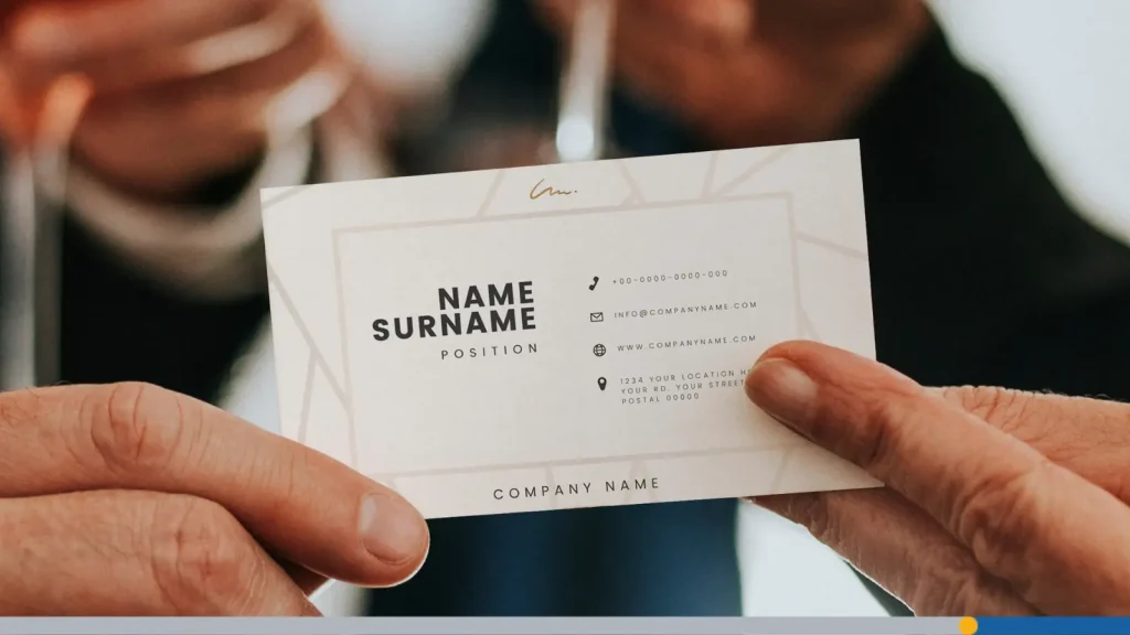 Business card example