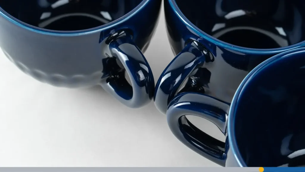 Dark blue mugs