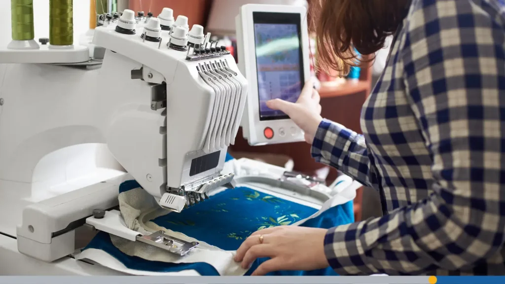 Modern embroidery machine