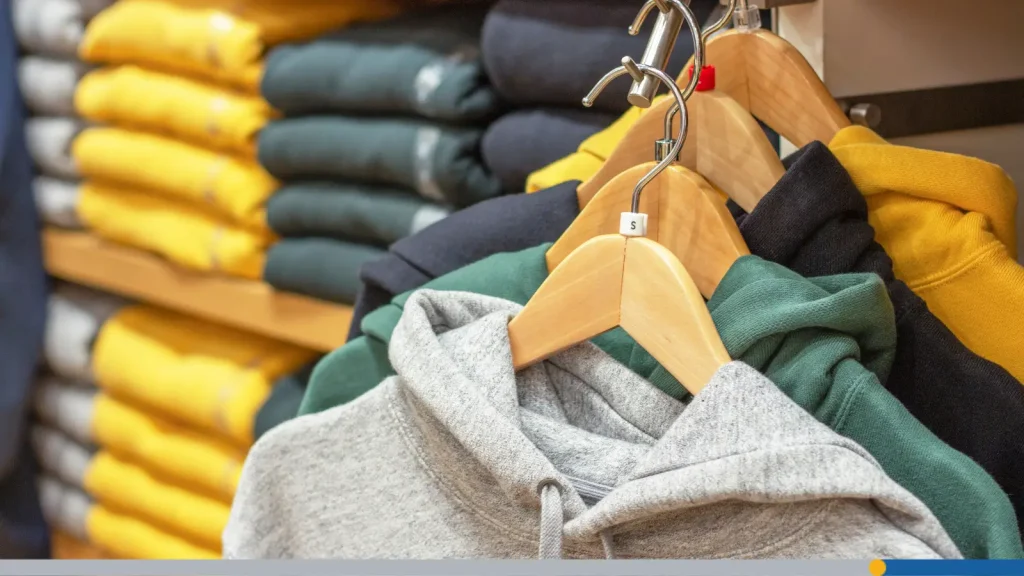 Hoodies on a hook