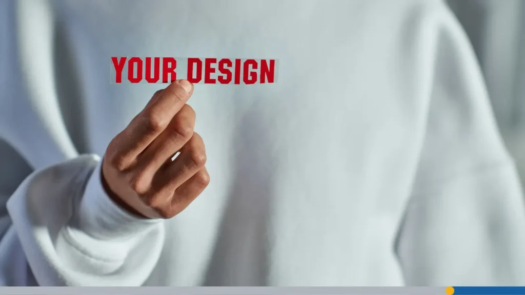 Design mockup on a sweater