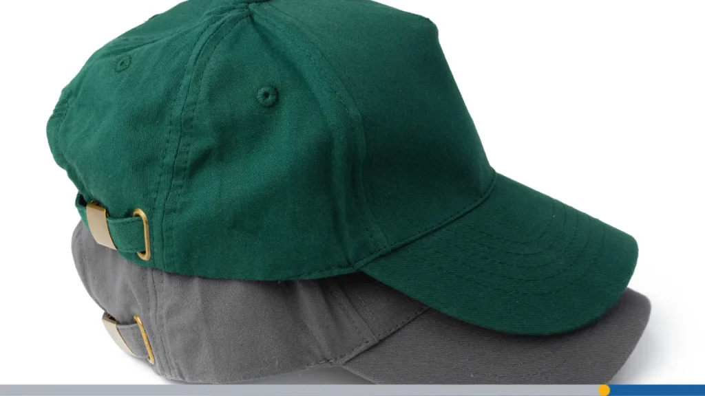 Two unstructured hats stacked on top of each other