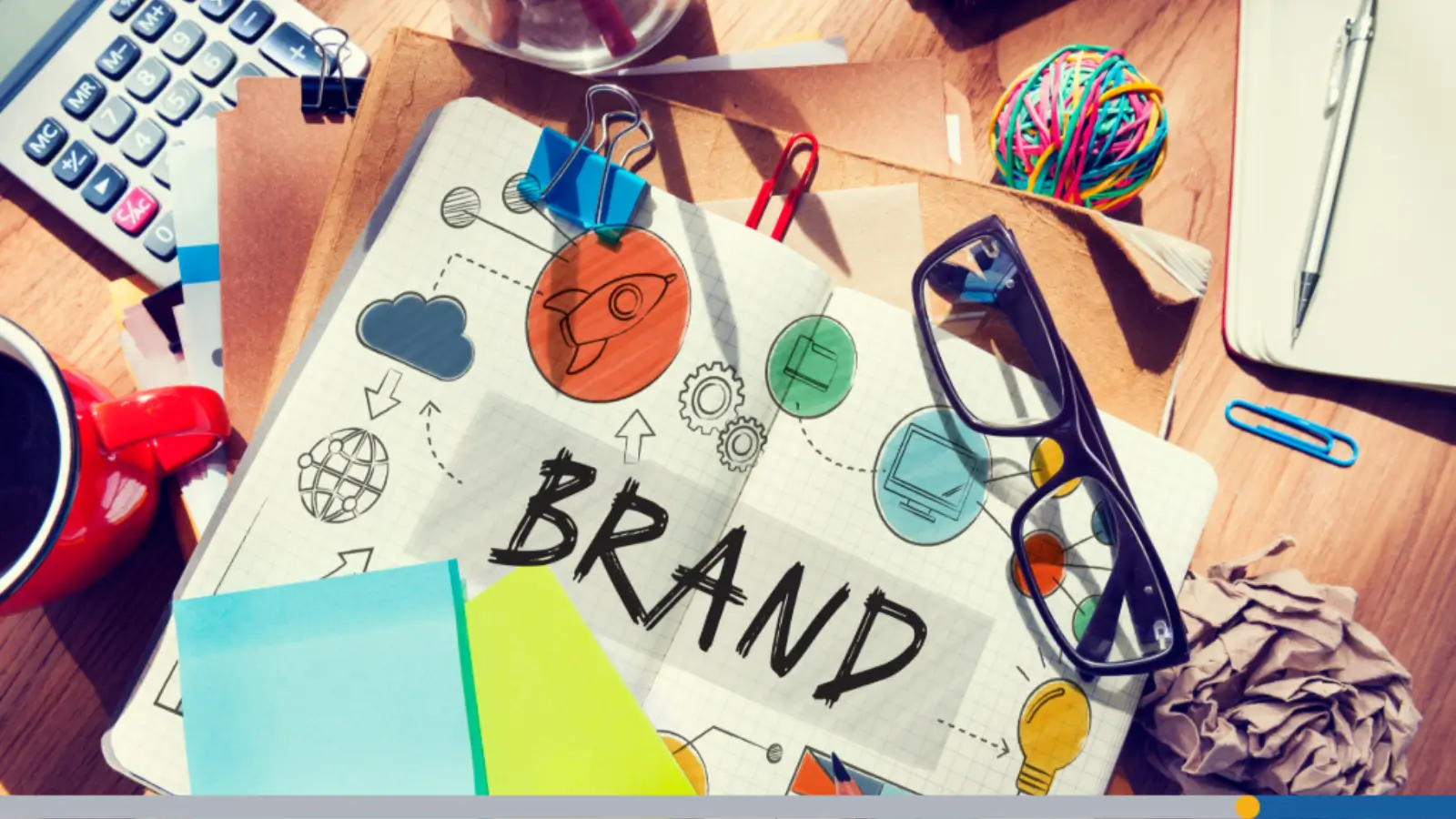 Two notepad pages filled with ideas to make your own brand stand out.