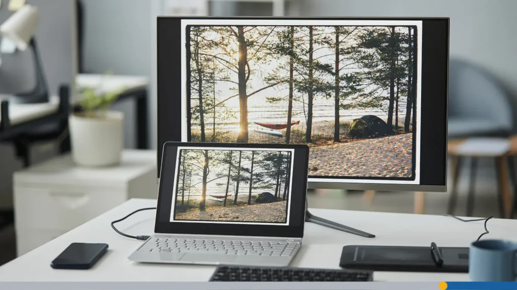 Two images side by side comparison