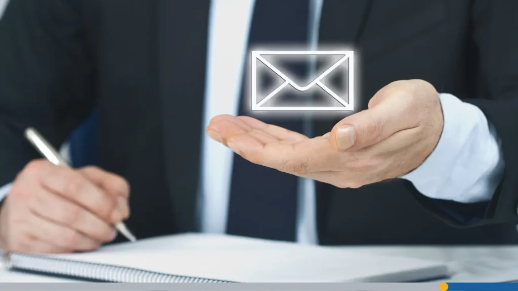 Hovering email logo