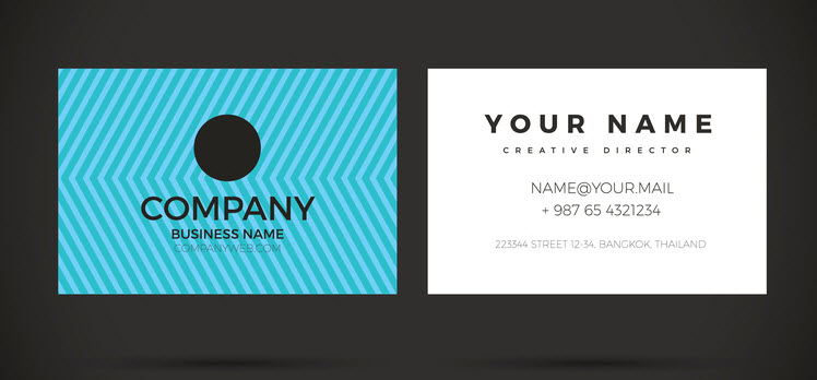 business card example