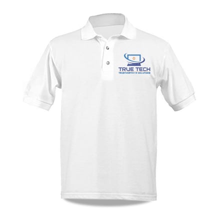 Embroidered Polo with Sample icon Logo Design True Tech Computer Solutions