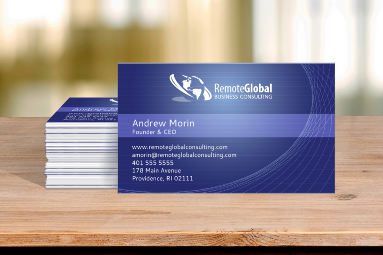 consulting business card example
