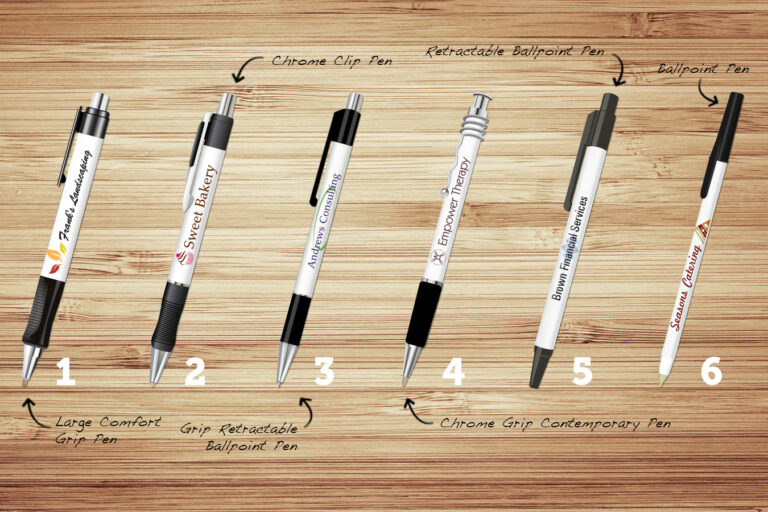 different types of pen styles