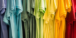t-shirts in multiple colors