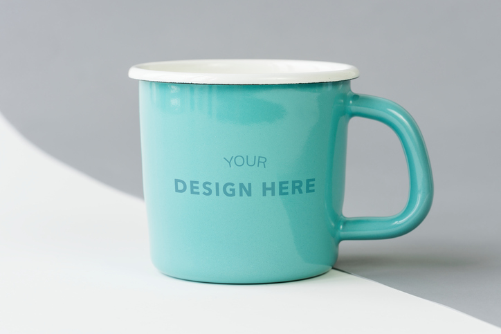 Example logo on coffee mug
