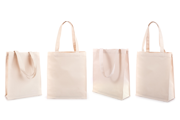 white cotton promotional tote bags
