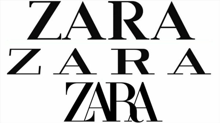 progression of Zara's logo designs